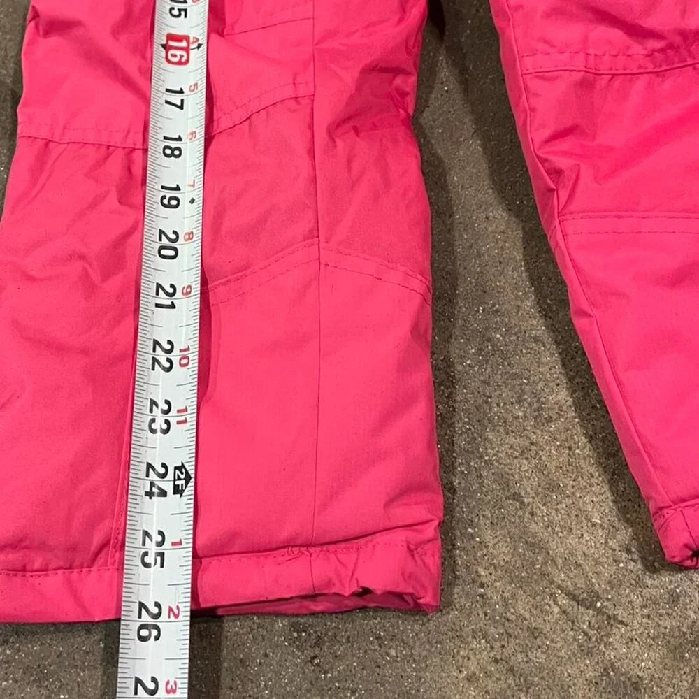 Vertical 9 Girls Pink Water Resistant Insulated Cargo Snow Pants Youth Girls Sz